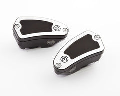MOTO CORSE Pair oil reservoirs for OEM Nissin clutch and brake master cylinders (caps included) 104147045