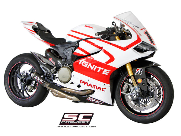 SC PROJECT DUCATI PANIGALE 1199 CR-T EXHAUST WITH LINK PIPE