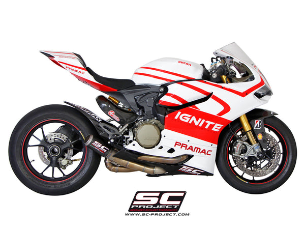 SC PROJECT DUCATI PANIGALE 1199 CR-T EXHAUST WITH LINK PIPE