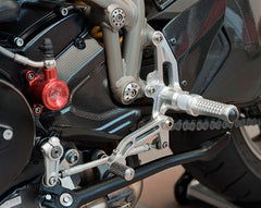MOTOCORSE MOTO CORSE DUCATI STREETFIGHTER 848 1098 ADJUSTABLE REARSETS