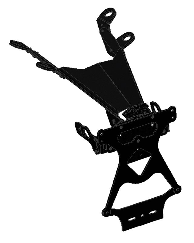 PRT06 - M821 ADJUSTABLE LICENSE PLATE HOLDER