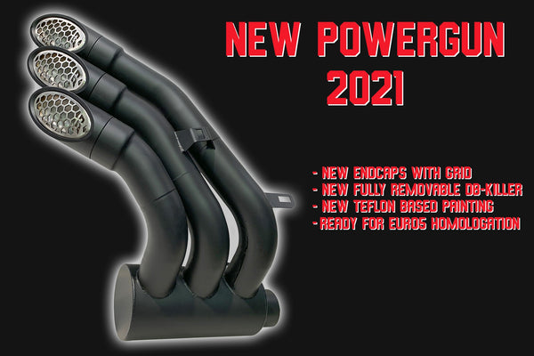 QD EXHAUST MV Agusta Rivale Power-Gun Dark Version