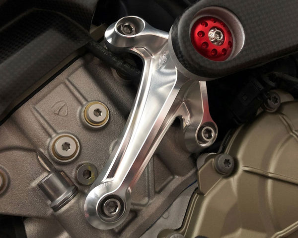 MOTO CORSE Ducati Staffa destra supporto motore ricavata in alluminio del pieno